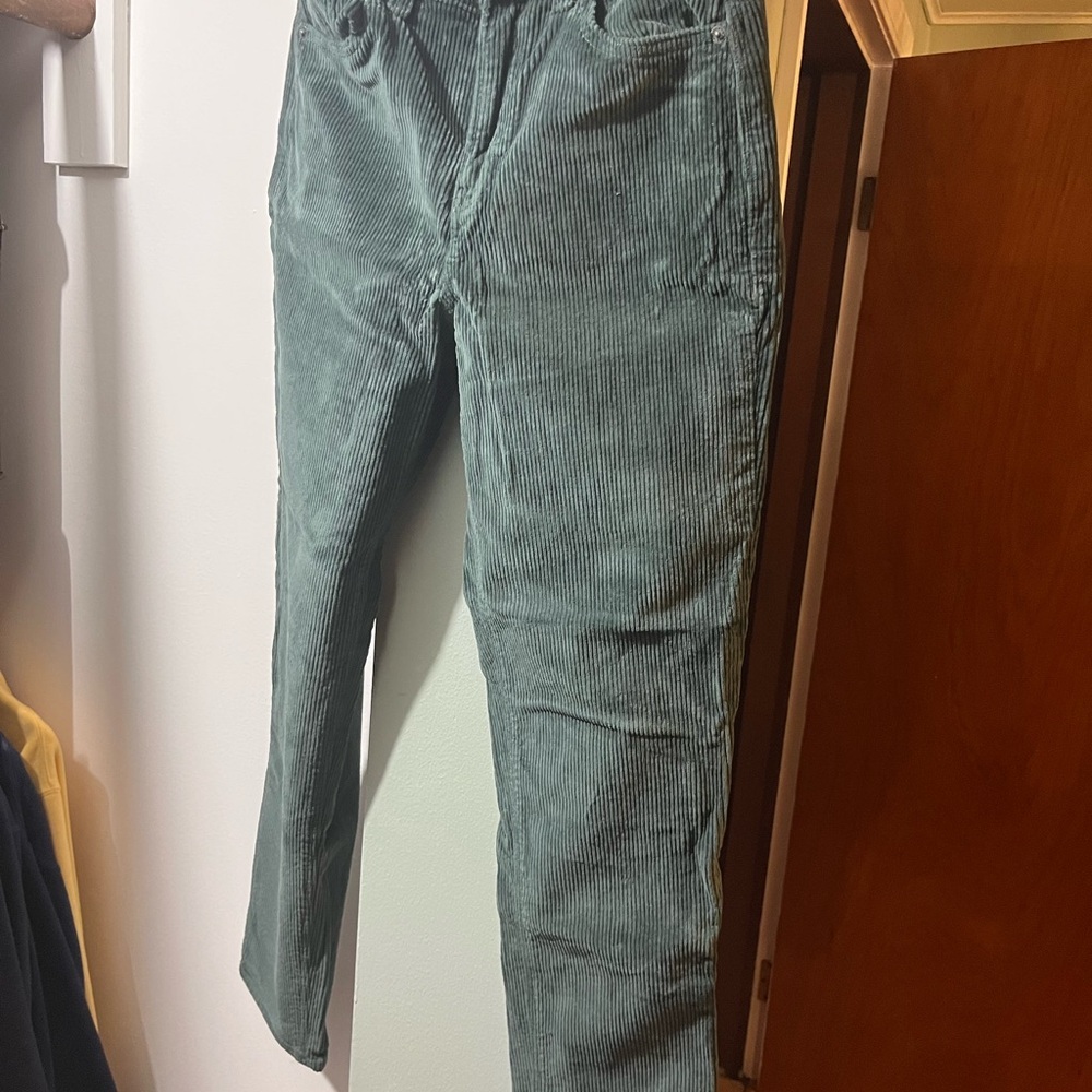 American Eagle Soft Green Corduroy Pants